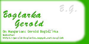 boglarka gerold business card